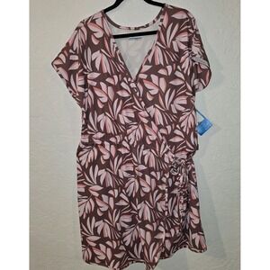 Columbia Women's Chill River Floral Print Wrap Dress Size XL